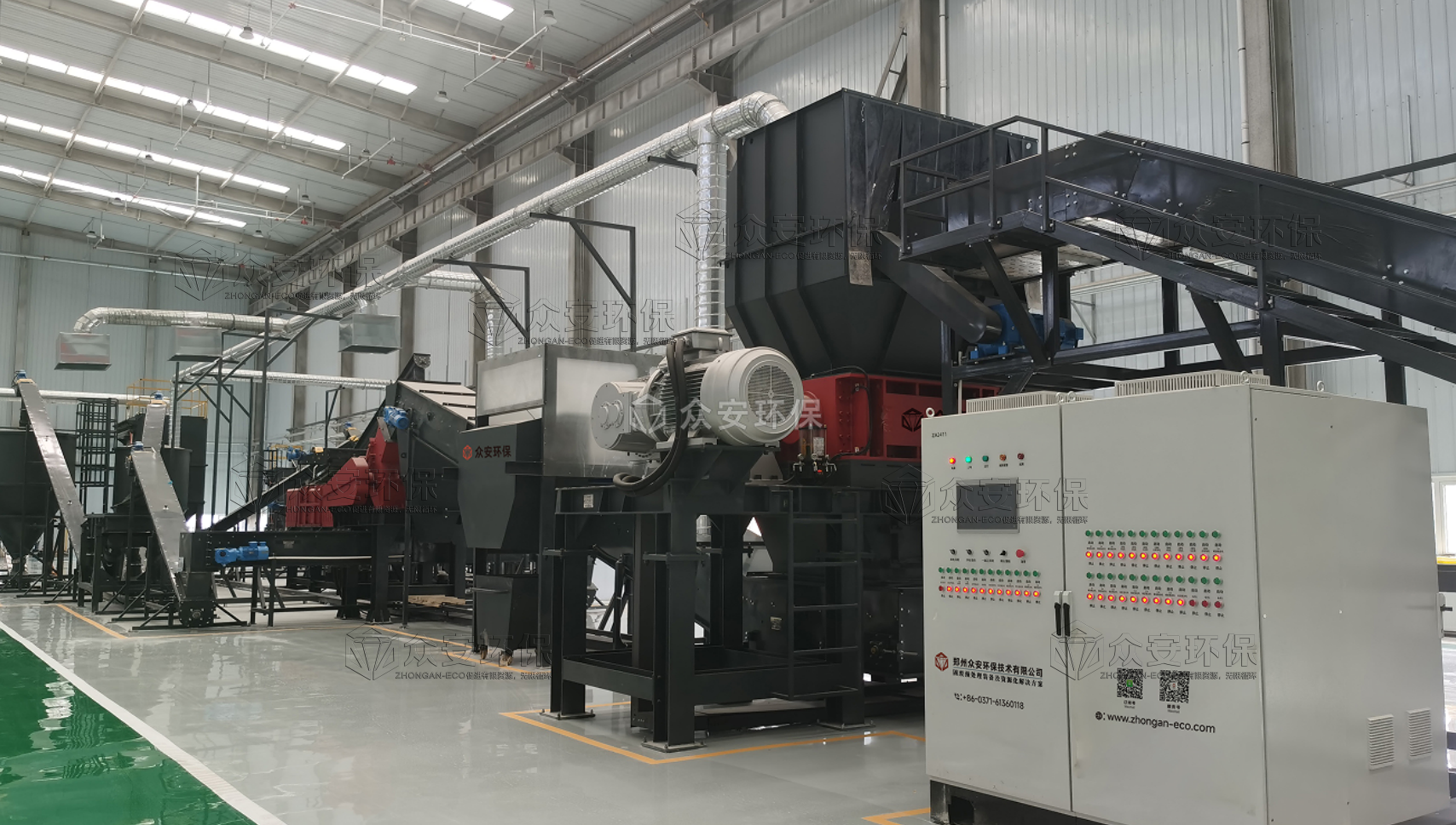 张家口万吨级退役风电叶片预处理产线